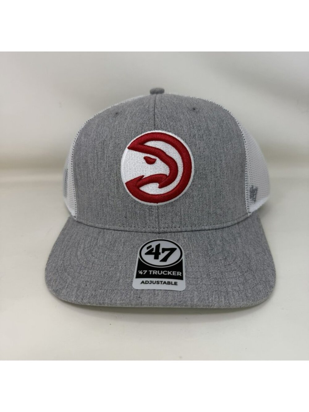 '47 Brand Atlanta Hawks Snapback Trucker Hat Gray White